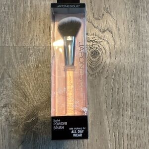 Angled Powder Brush - Black and Silver